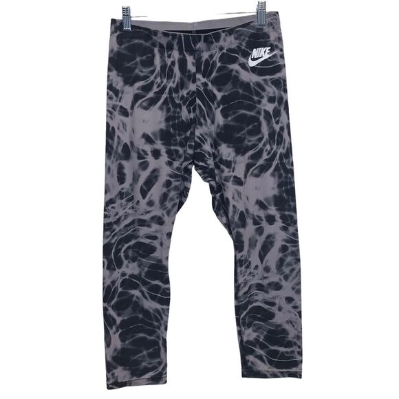 Nike Sportswear Tide Pool Print Cropped Leggings Size Large - Picture 1 of 6